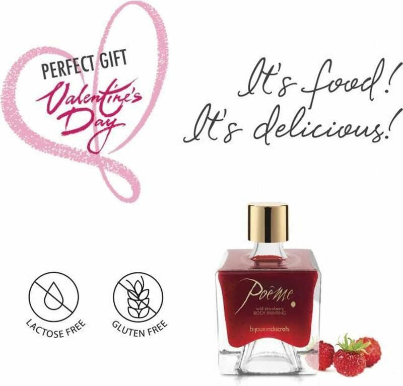 Їстівна фарба для тіла Poême Bijoux Indiscrets, зі смаком суниці, 50 г - Зображення 3