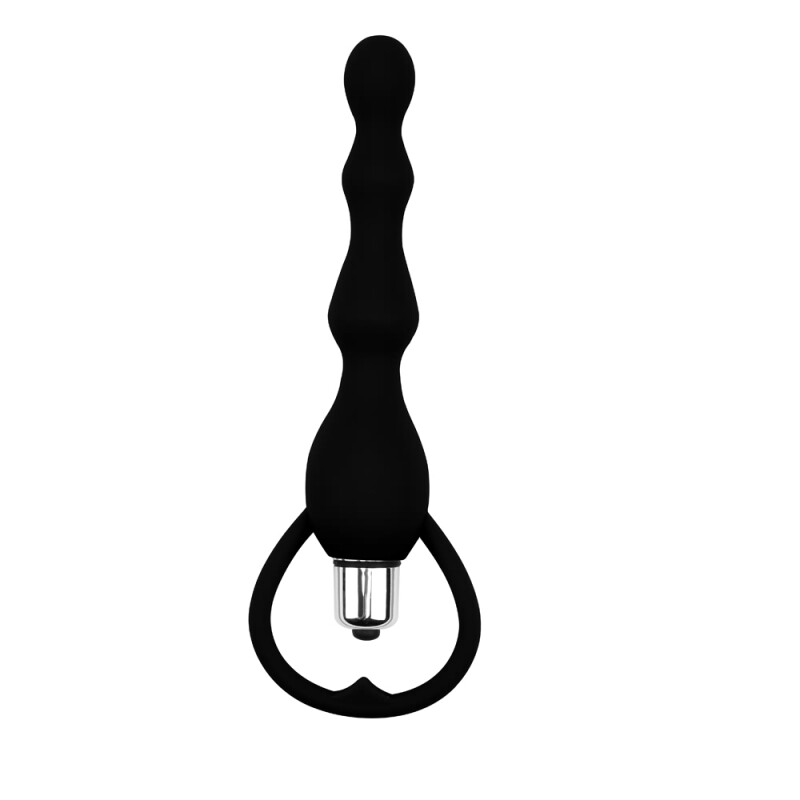 Анальна ялинка з вібрацією Chisa Black Mont, чорна, 18 х 2.5 см - Изображение 1
