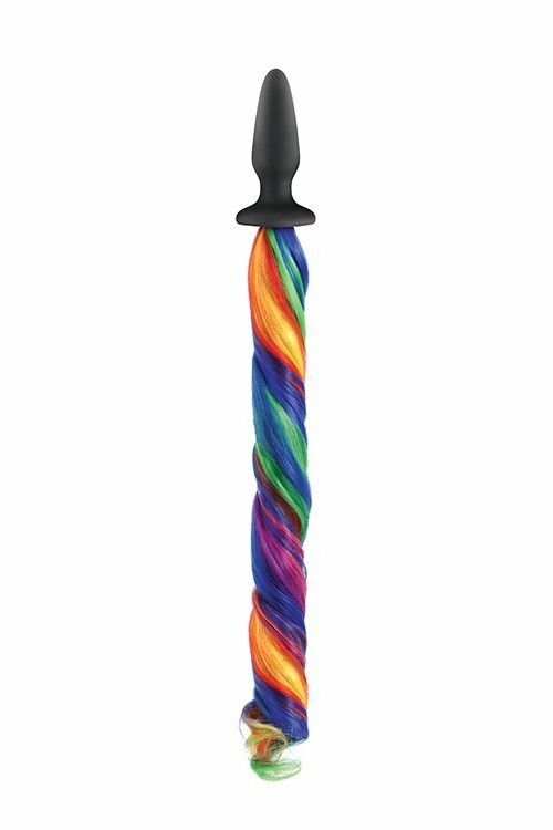 Анальна пробка з хвостом поні, Pony Tail Rainbow - Зображення 1