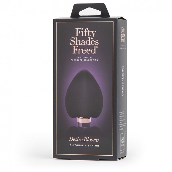 Вібратор для клітора Fifty Shades Freed у формі пелюстки, фіолетовий, 11 х 8 см