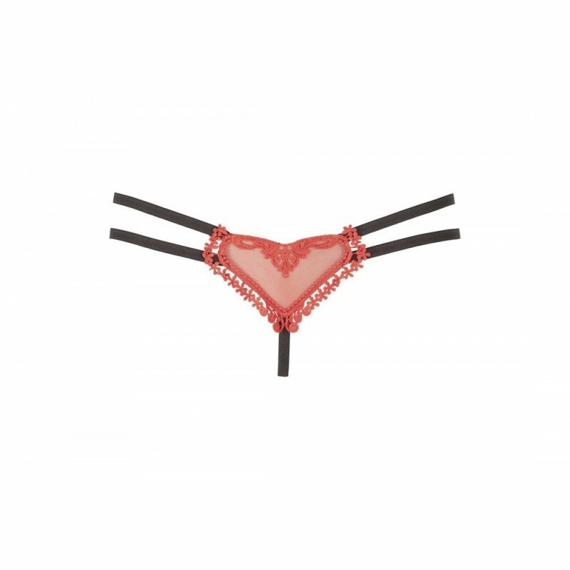 Сексуальні стрінги з подвійною гумкою і бантиком ззаду Heart-shaped String - Зображення 1