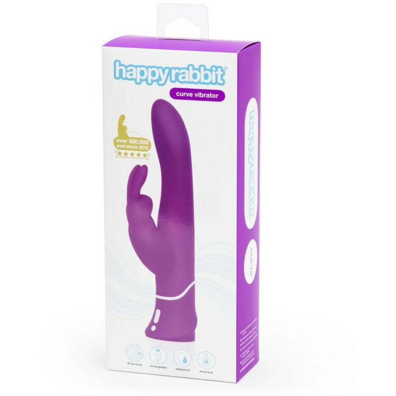 Вібратор-кролик HAPPY RABBIT нереалістичний, фіолетовий, 25.4 х 3.5 см - Зображення 1