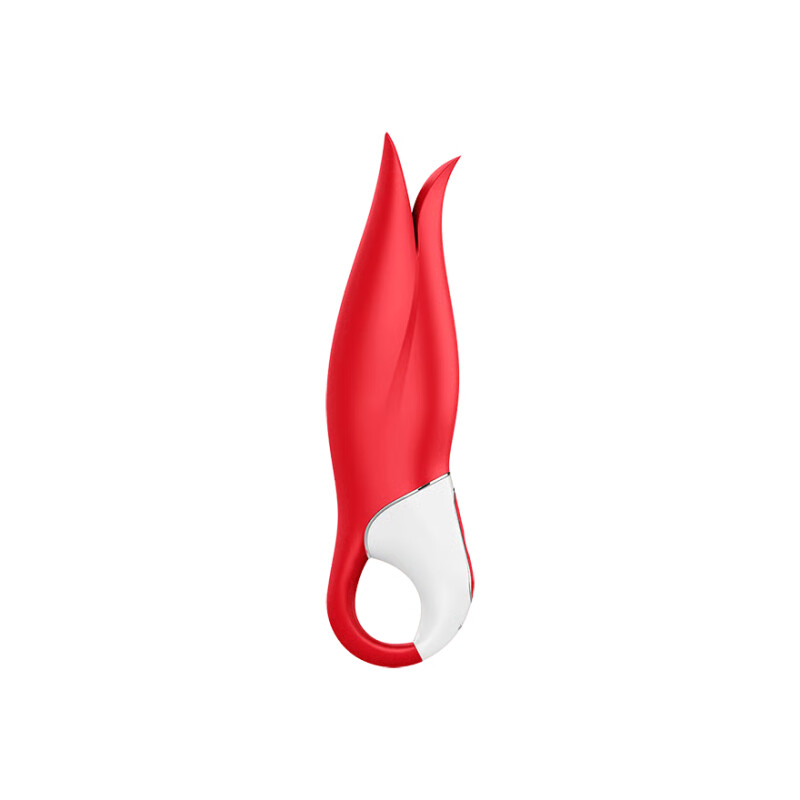 Вібратор у формі квітки Satisfyer Vibes Power Flower з м'якими пелюстками, червоний, 18.8 х 5.2 см - Изображение 3