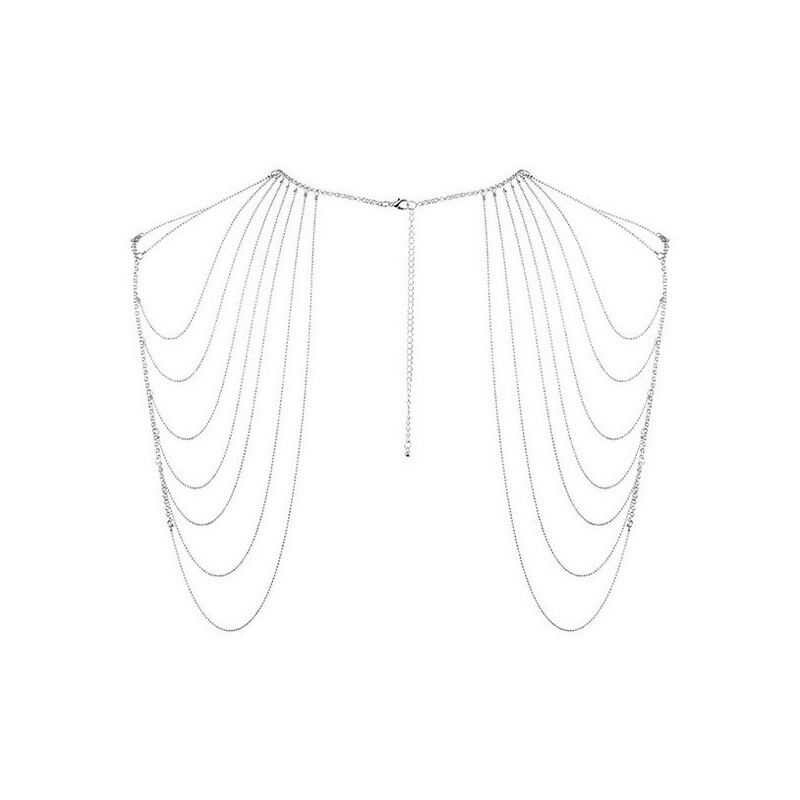 Елегантна прикраса-ланцюжок на плечі Bijoux Indiscrets, срібляста - Изображение 2