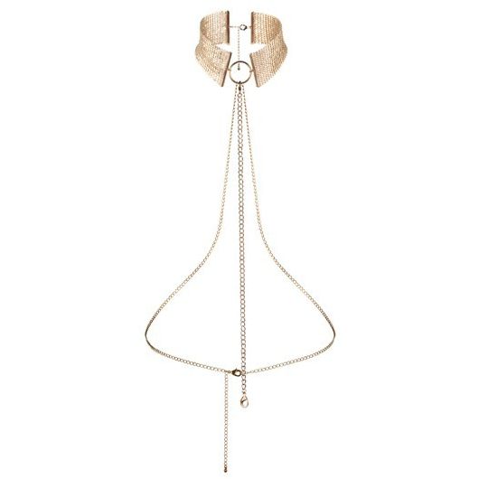 Кольє-нашийник з ланцюжком Bijoux Indiscrets, золоте, 59 см - Изображение 1