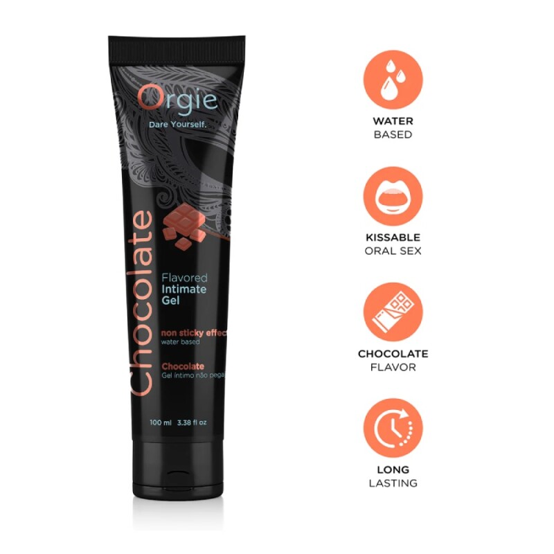 Їстівний лубрикант Orgie Lube Tube зі смаком шоколаду, 100 мл