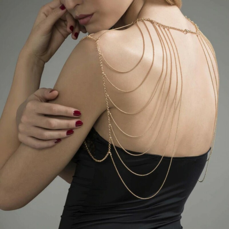 Ланцюжок на плечі Bijoux Indiscrets, золотий - Зображення 3