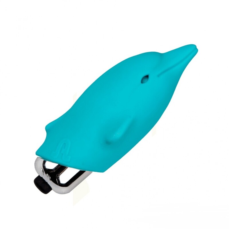 Мінівібратор Adrien Lastic Dolphin блакитний, 7.5 х 2.5 см - Зображення 1