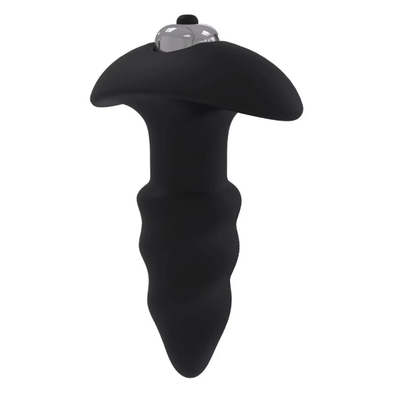 Анальний вібратор Dream Toys Cheeky Love зі стоппером, чорний, 9 х 3 см - Изображение 2