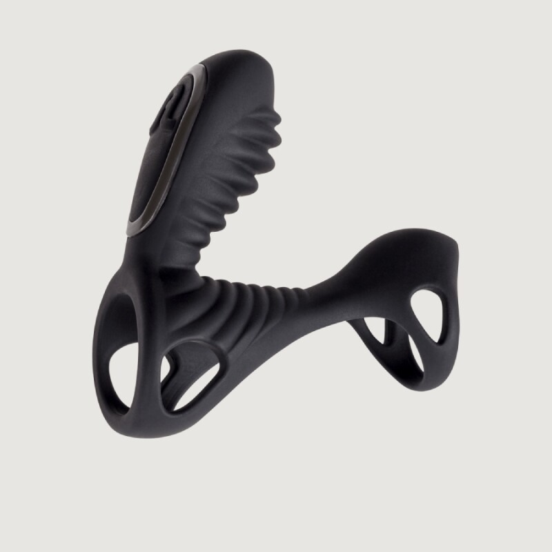 Вібро-насадка Adrien Lastic Gladiator F з пультом, чорна, 11 х 3.6 см - Изображение 5
