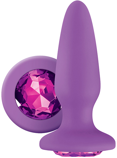 Анальна пробка glams purple gem