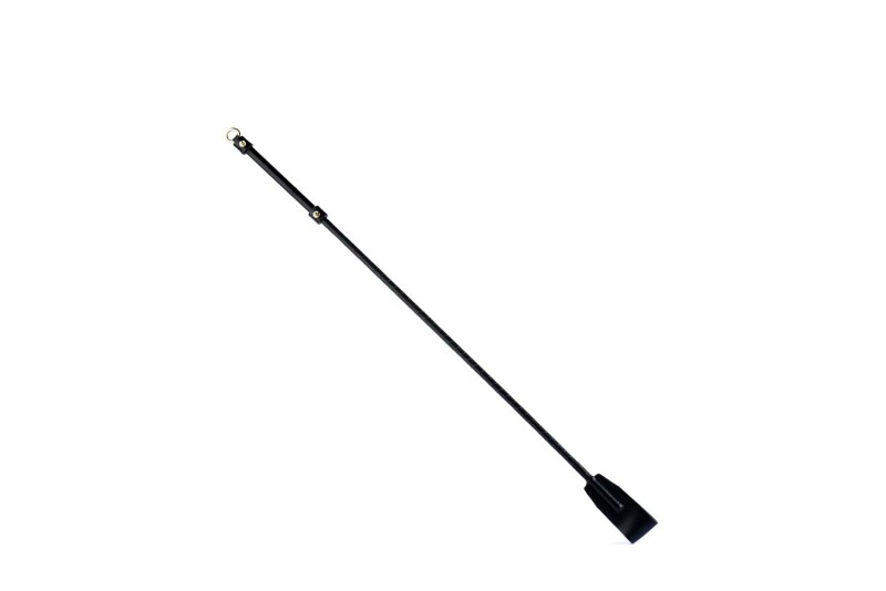 Стек італійська шкіра UPKO Riding Crop з позолотою, чорний - Зображення 2