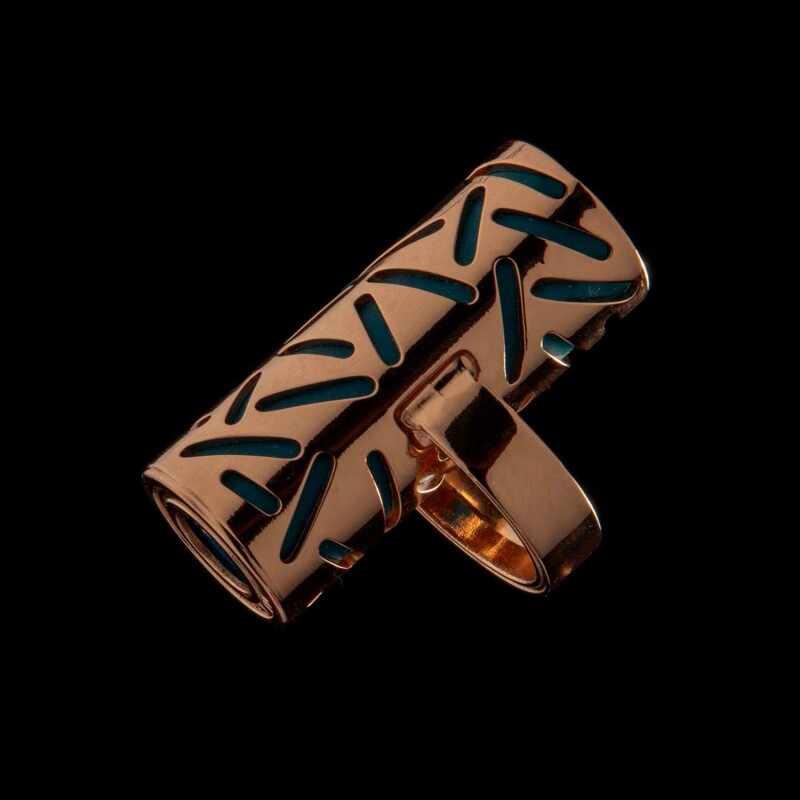 Вібратор на палець в золоті ML Creation (My Love) Gold Finger Green - Изображение 7