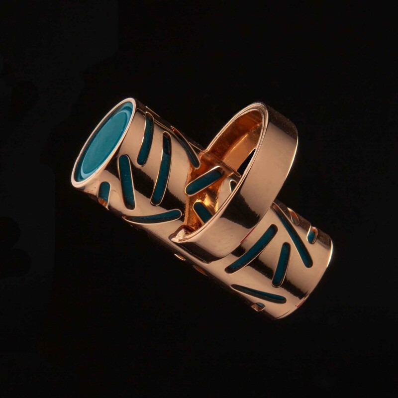 Вібратор на палець в золоті ML Creation (My Love) Gold Finger Green - Изображение 8