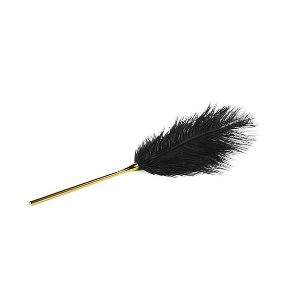Перо Premium Feather Tickler UPKO з позолоченою ручкою - Изображение 2