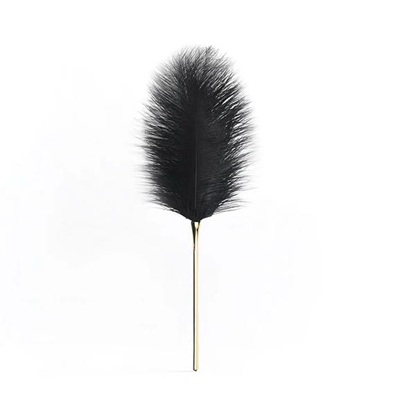 Перо Premium Feather Tickler UPKO з позолоченою ручкою