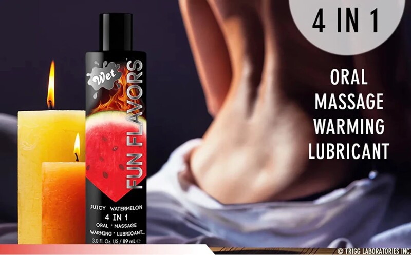 Лубрикант 4 в 1 з ефектом розігріву, 30 мл, Wet Warming Juicy Watermelon зі смаком кавуна - Зображення 2