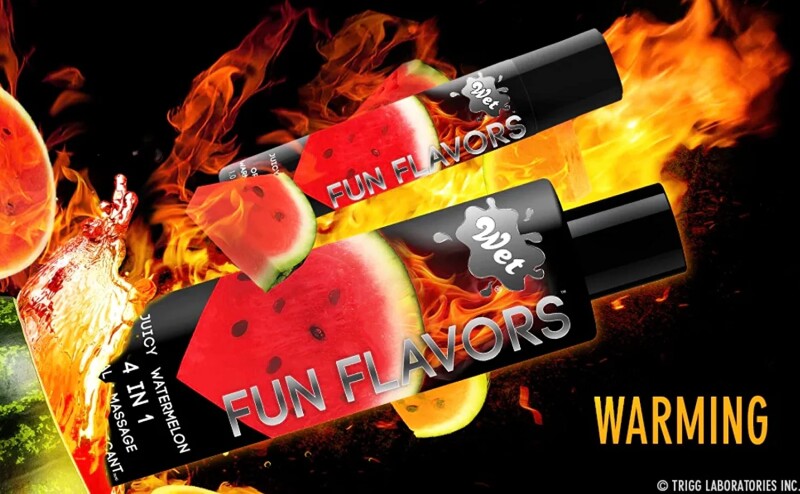 Лубрикант 4 в 1 з ефектом розігріву, 30 мл, Wet Warming Juicy Watermelon зі смаком кавуна - Зображення 1