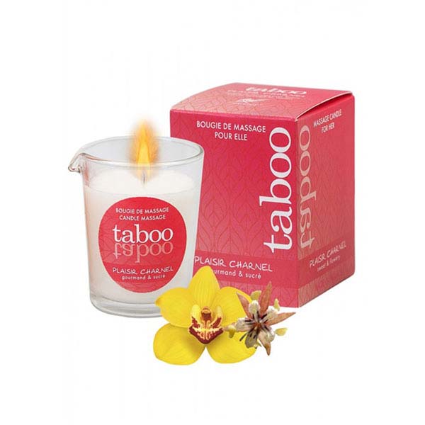 Масажна свічка RUF, 60 г, Taboo Candle Sensual Cocoa з ароматом квітки какао - Зображення 1