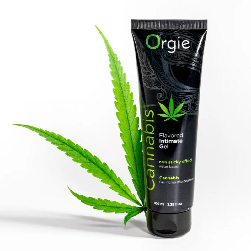 Їстівний лубрикант Orgie Lube Tube зі смаком канабісу, 100 мл - Изображение 1