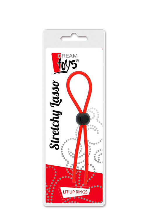 Ерекційне лассо Dreamtoys All Time Favorites регульоване, червоне, 14.5 х 6 см - Зображення 1