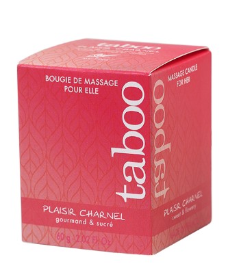 Масажна свічка RUF, 60 г, Taboo Candle Sensual Cocoa з ароматом квітки какао - Зображення 3
