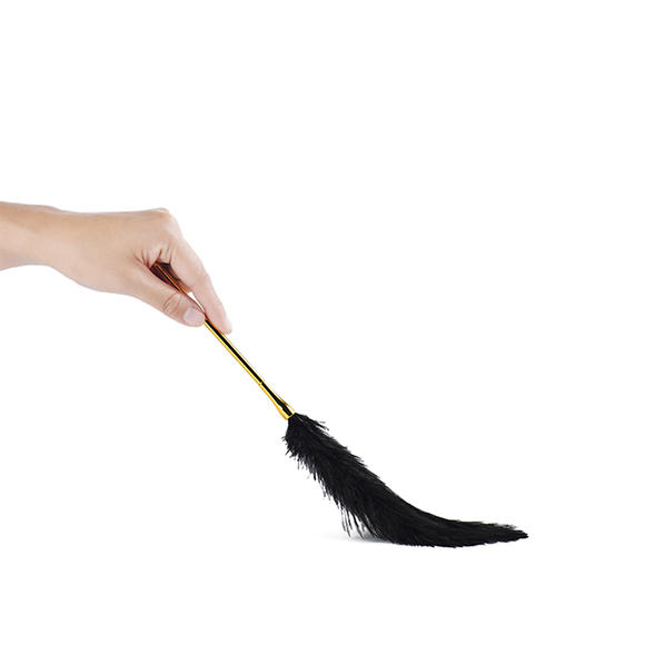 Перо Premium Feather Tickler UPKO з позолоченою ручкою - Изображение 6