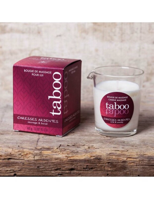 Масажна свічка RUF, 60 г, Taboo Candle Fiery Caresses з ароматом папороті - Зображення 2