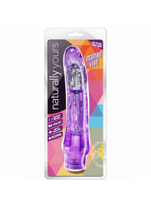 Вібратор реалістичний Naturally Yours Mambo Vibe, фіолетовий, 19.8 х 3.5 см - Зображення 1