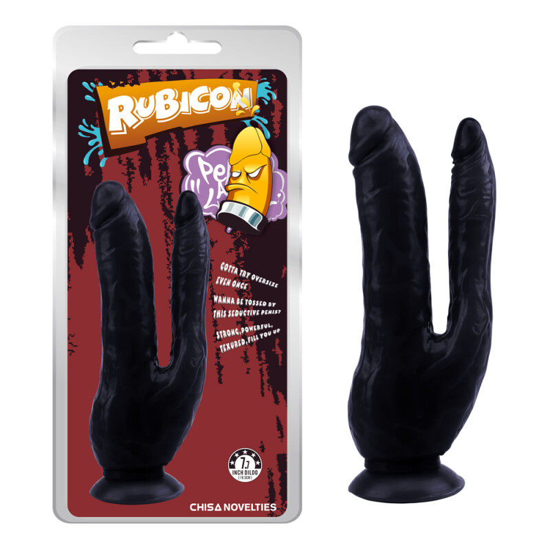 Фалоімітатор подвійний Chisa Dark Magic Dual Penis, чорний - Изображение 1