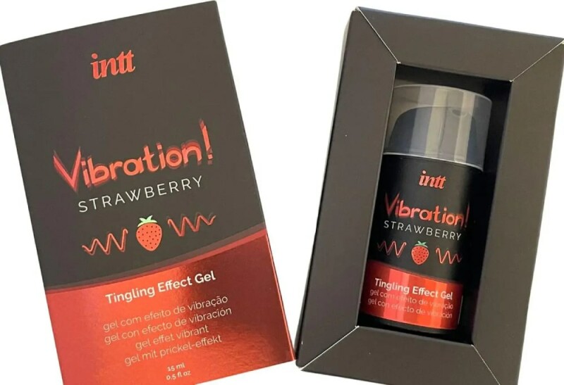 Рідкий вібратор Intt Vibration Strawberry, 15 мл, зі смаком полуниці - Изображение 3