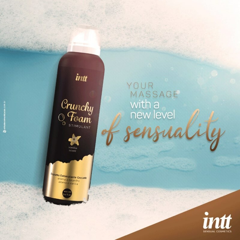 Масажна піна Intt 100 мл Crunchy Vanilla хрумка - Изображение 4