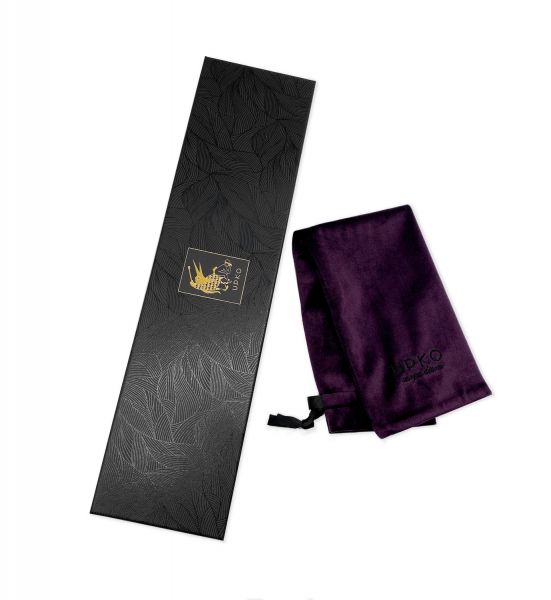 Паддл Bitch! UPKO Leather Spanking Paddle італійська шкіра, чорний - Зображення 9