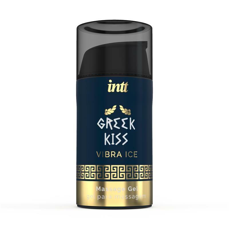 Гель для риммінгу (анілінгусу) та анального сексу Intt Greek Kiss, 15 мл, з вібрацією - Зображення 1