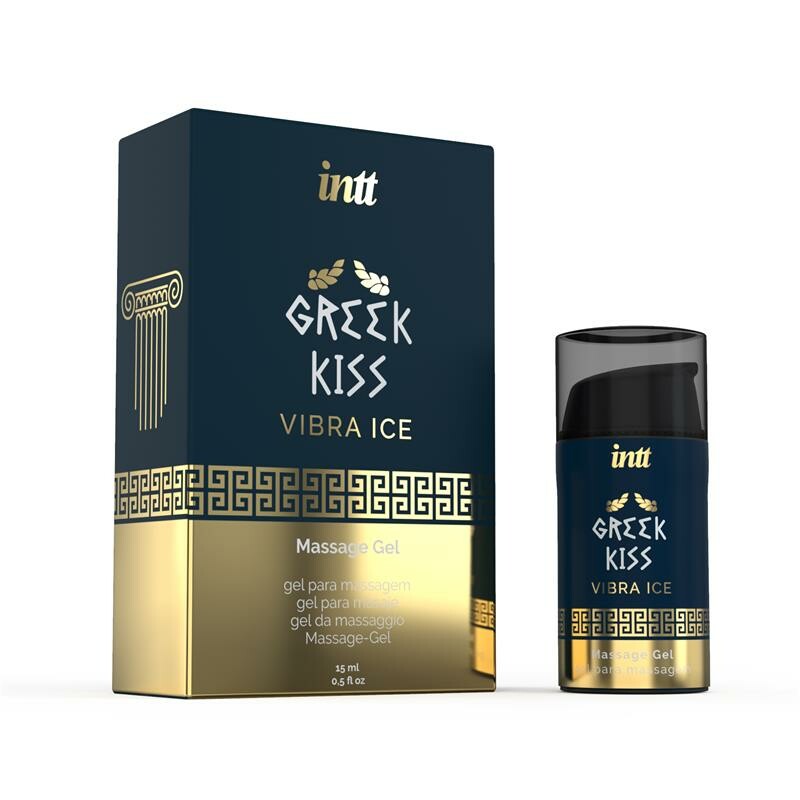 Гель для риммінгу (анілінгусу) та анального сексу Intt Greek Kiss, 15 мл, з вібрацією