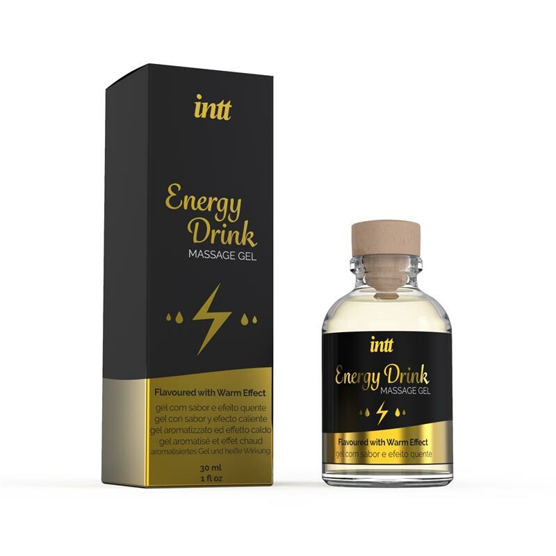 Масажний гель Intt Energy Drink, 30 мл, із зігріваючим ефектом