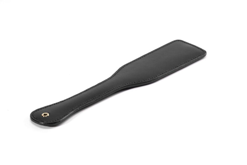 Паддл Bitch! UPKO Leather Spanking Paddle італійська шкіра, чорний - Зображення 5