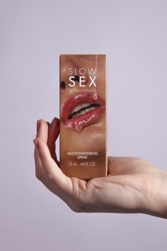 Спрей для посилення слиновиділення на водній основі MOUTHWATERING SPRAY Slow Sex by Bijoux Indiscrets, 13 мл - Зображення 4