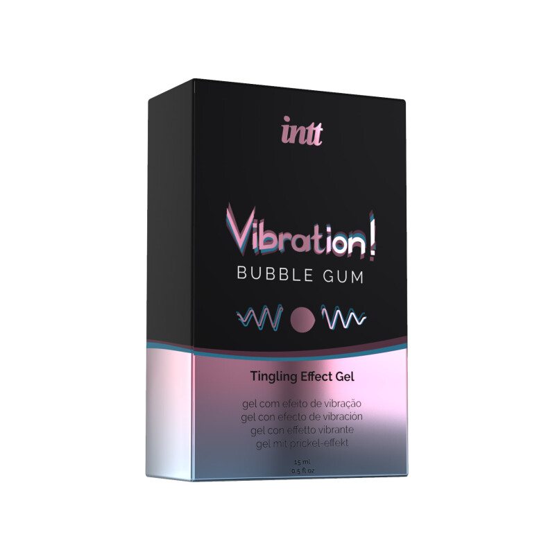 Рідкий вібратор Intt Bubble gum, 15 мл, зі смаком жуйки - Изображение 3