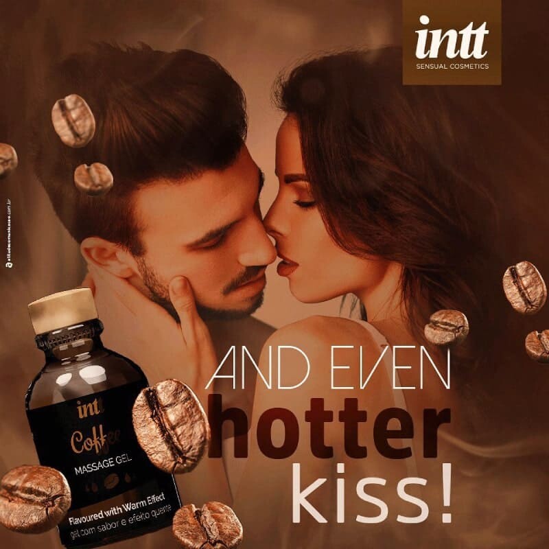 Масажний гель Intt Coffee, 30 мл, зі зігріваючим ефектом, зі смаком кави - Зображення 7