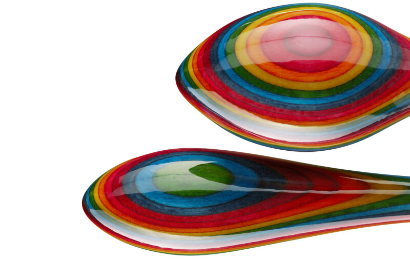 Дерев'яна анальна пробка Teatiamo Rainbow Large - Зображення 3