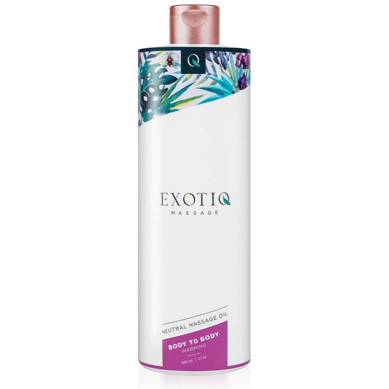 Масажне масло зігріваюче для всього тіла Exotio massage Body to body warming 500 ml
