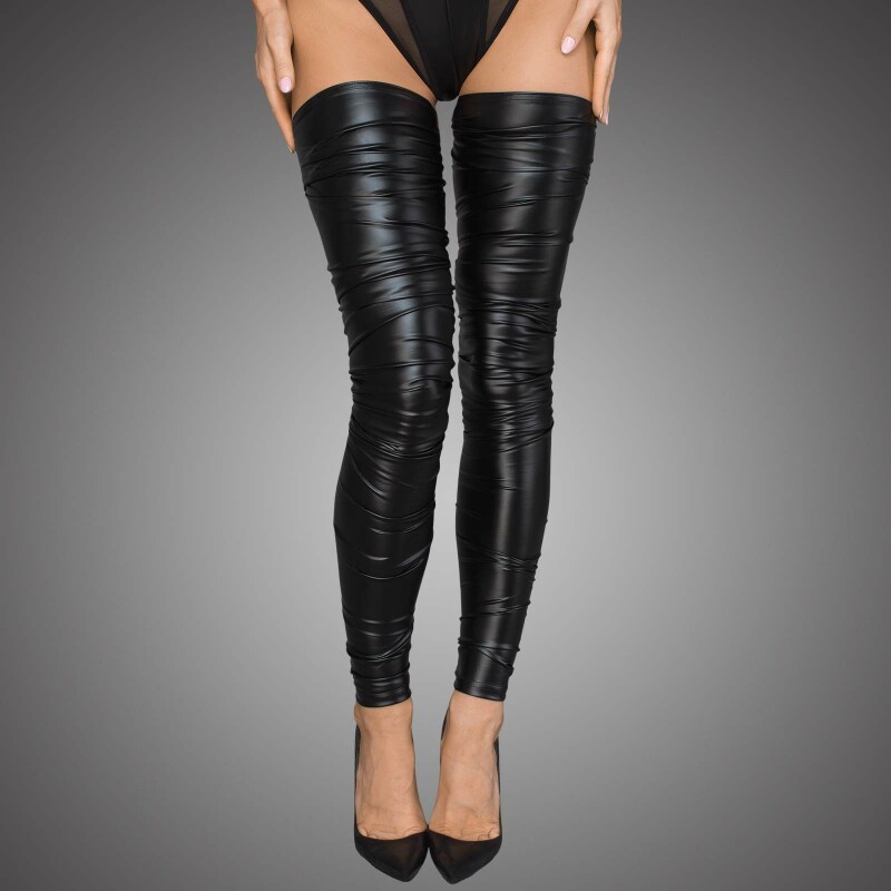 Панчохи без носка F207 Noir Handmade S - Изображение 1