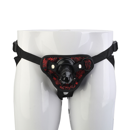Страпон Dream Toys Blaze на трусиках з вишивкою, чорний, 13 х 4 см - Зображення 3