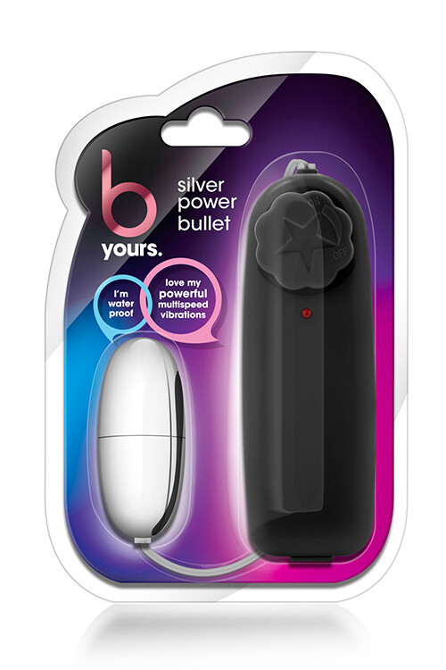 Віброяйце Blush B Yours з пультом, сріблясте, 5.7 х 3.7 см - Изображение 1