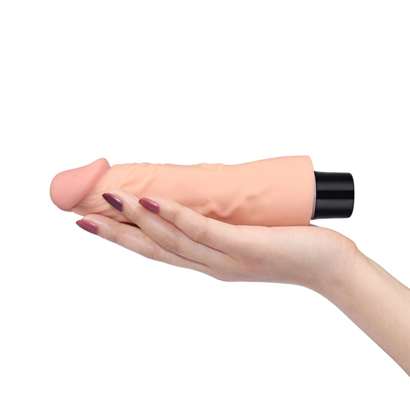Вібратор реалістичний Lovetoy Real Softee тілесного кольору, 18 см х 3.9 см - Зображення 5