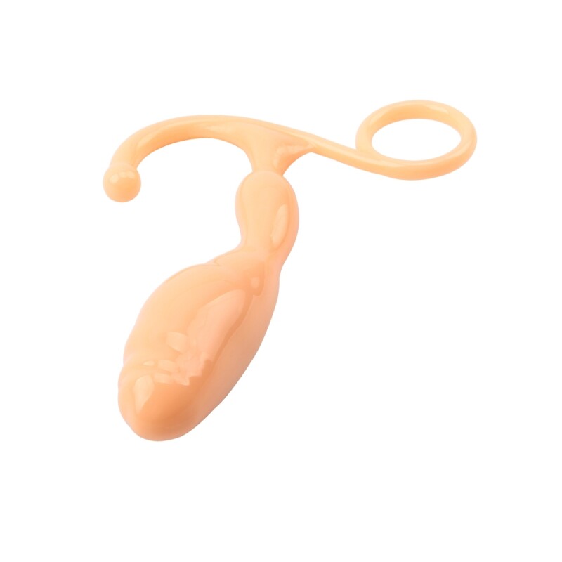 Масажер простати Chisa Prostate Probe бежевий, 12.5 х 3 см - Зображення 3