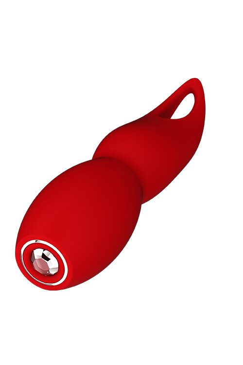 Вібратор Dream Toys з гнучким наконечником пелюсткою, червоний - Зображення 1