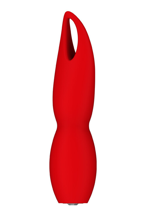 Вібратор Dream Toys з гнучким наконечником пелюсткою, червоний - Зображення 3