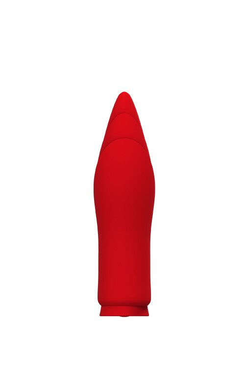 Мінівібратор Dream Toys Red Revolution зі знімною віброкулею, червоний, 10 х 3 см - Изображение 2